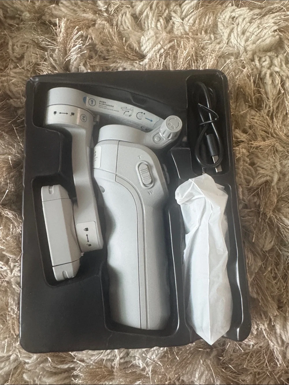 Stabilizer for Smartphones, 3-Axis Phone Gimbal, Intelligent New but Damage Box